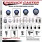 Service Caster 3.5'' Blue Polyurethane Wheel Swivel 7/8'' Square Stem Caster Set 2 Brake, 4PK SCC-SQ20S3514-PPUB-BLUE-PLB-78-2-S-2 - alternate 4